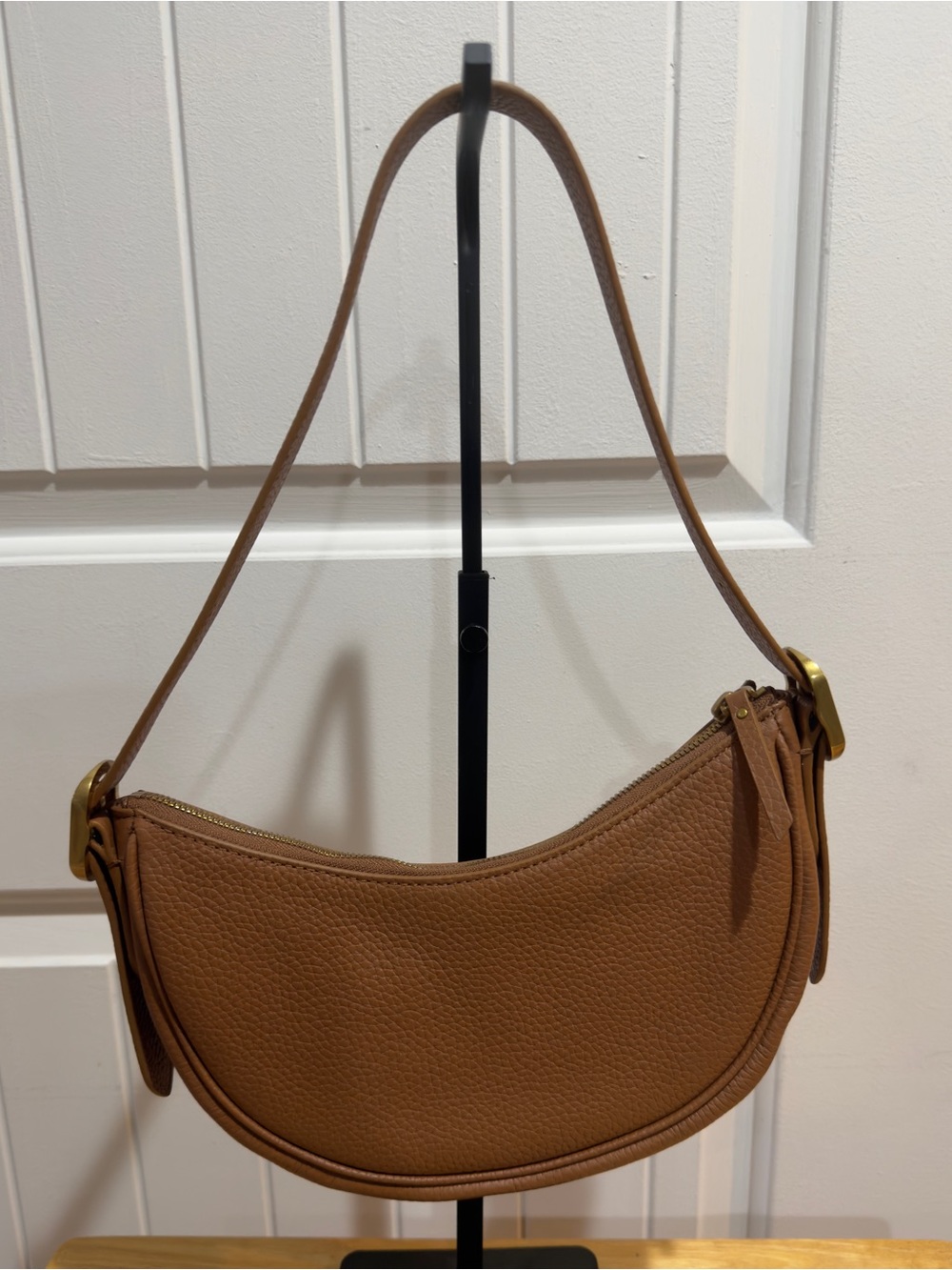 Quince Estelle Mini Shoulder Bag Women’s Crossbody Purse Handbag Cognac Luxury